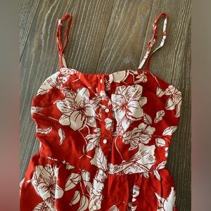 Cupshe floral print maxi dress with open back